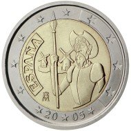 España 2005 2 € euros conmemorativos IV Cent. Quijote Cervantes