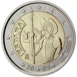 España 2005 2 € euros conmemorativos IV Cent. Quijote Cervantes España 2005 2 € euros conmemorativos IV Cent. Quijote Cervantes