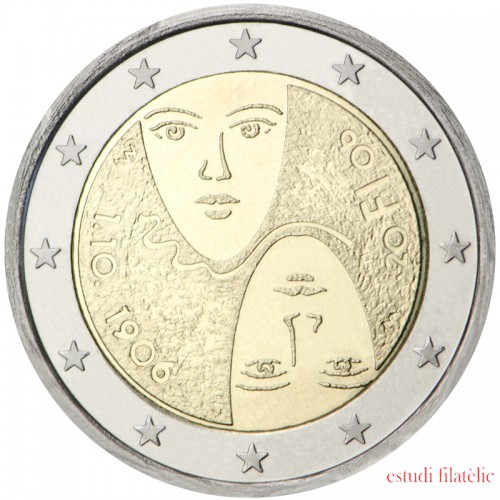 Finlandia 2006 2 € euros conmemorativos Cent. Sufragio Universal 