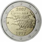Finlandia 2007 2 € euros conmemorativos Av Independencia 
