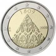 Finlandia 2009 2 € euros conmemorativos II Cent. Autonomía 