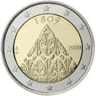 Finlandia 2009 2 € euros conmemorativos II Cent. Autonomía
