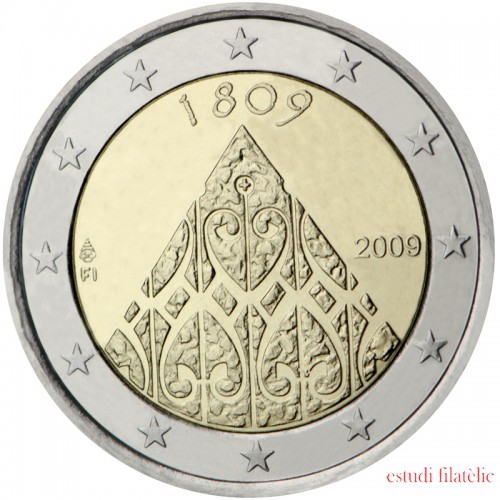 Finlandia 2009 2 € euros conmemorativos II Cent. Autonomía 