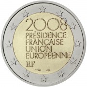 Francia 2008 2 € euros conmemorativos Presidencia Consejo UE