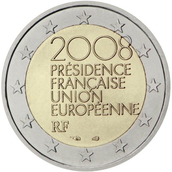 Francia 2008 2 € euros conmemorativos Presidencia Consejo UE Francia 2008 2 € euros conmemorativos Presidencia Consejo UE