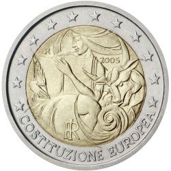 Italia 2005 2 € euros conmemorativos Av 1ª Constitución Europea Italia 2005 2 € euros conmemorativos Av 1ª Constitución Europea