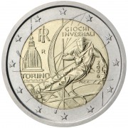 Italia 2006 2 € euros conmemorativos  XX  JJOO Invierno Turín