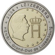 Luxemburgo 2004 2 € euros conmemorativos Gran duque Enrique