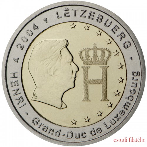 Luxemburgo 2004 2 € euros conmemorativos Gran duque Enrique