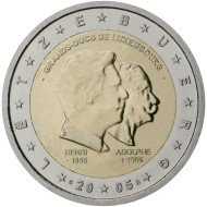 Luxemburgo 2005 2 € euros conmemorativos Av Gran Duque Enrique y Duque Alfonso