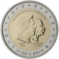 Luxemburgo 2005 2 € euros conmemorativos Av Gran Duque Enrique y Duque Alfonso Luxemburgo 2005 2 € euros conmemorativos Av Gran Duque Enrique y Duque Alfonso