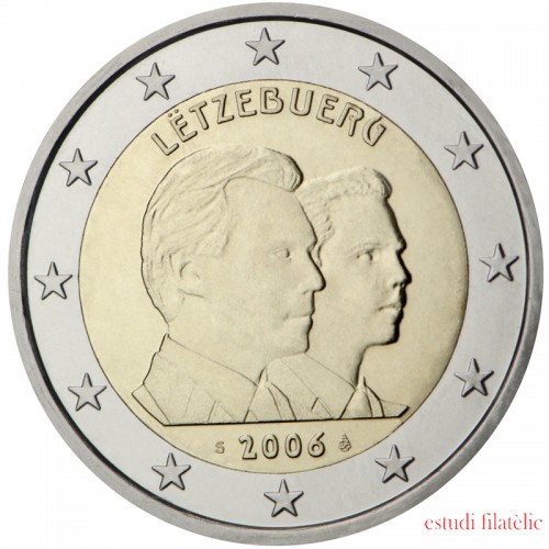 Luxemburgo 2006 2 € euros conmemorativos 25 Av  duque Guillermo