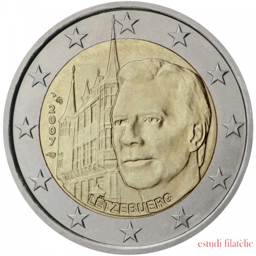 Luxemburgo 2007 2 € euros conmemorativos Palacio Gran Ducal