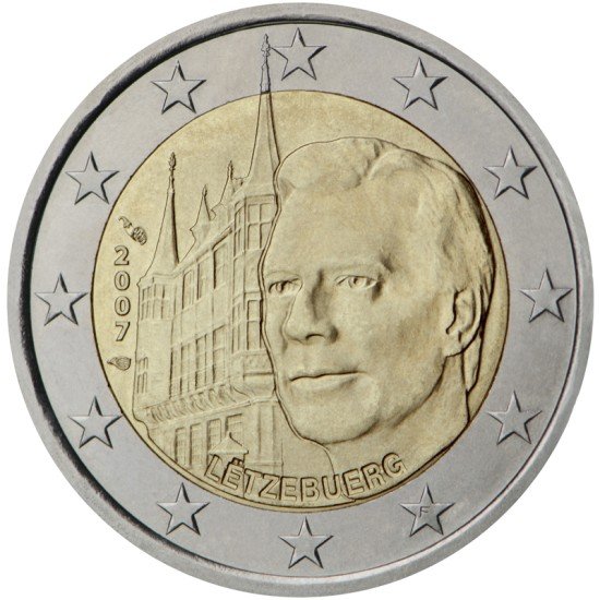 Luxemburgo 2007 2 € euros conmemorativos Palacio Gran Ducal Luxemburgo 2007 2 € euros conmemorativos Palacio Gran Ducal