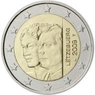 Luxemburgo 2009 2 € euros conmemorativos El gran duque Enrique y la gran duquesa Carlota