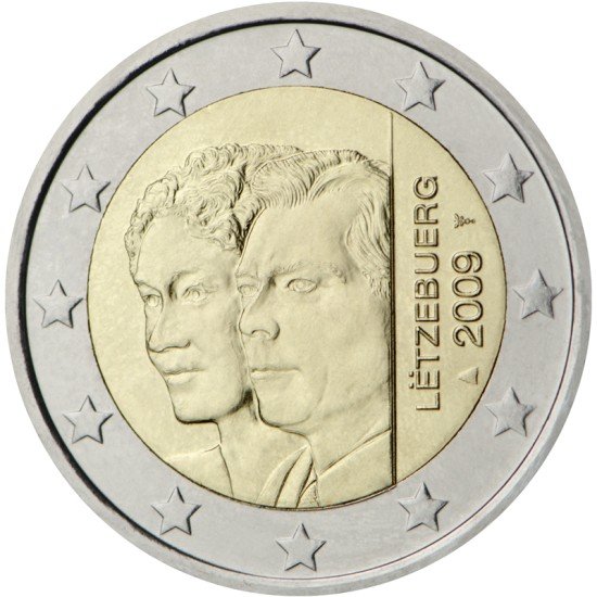 Luxemburgo 2009 2 € euros conmemorativos El gran duque Enrique y la gran duquesa Carlota Luxemburgo 2009 2 € euros conmemorativos El gran duque Enrique y la gran duquesa Carlota