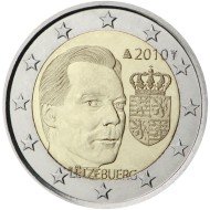 Luxemburgo 2010 2 € euros conmemorativos Escudo de armas del Gran Duque