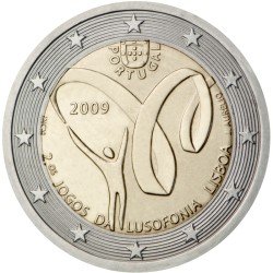 Portugal 2009 2 € euros conmemorativos Segundos Juegos de la Lusofonía Portugal 2009 2 € euros conmemorativos Segundos Juegos de la Lusofonía
