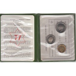 España Spain Cartera Oficial Pesetas 1975 (*19-77) Juan Carlos I FNMT España Spain Cartera Oficial Pesetas 1975 (*19-77) Juan Carlos I FNMT