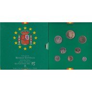 España Spain Cartera Oficial  Set Pesetas 1993 Juan Carlos I FNMT