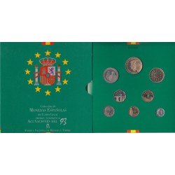 España Spain Cartera Oficial Set Pesetas 1993 Juan Carlos I FNMT España Spain Cartera Oficial Set Pesetas 1993 Juan Carlos I FNMT
