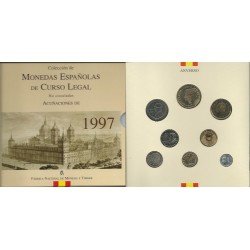 España Spain Cartera Oficial Pesetas 1997 Juan Carlos I FNMT España Spain Cartera Oficial Pesetas 1997 Juan Carlos I FNMT