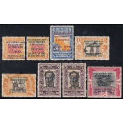 Ecuador 318/25 1935 Inaguración Monumento Bolivar MH Ecuador 318/25 1935 Inaguración Monumento Bolivar MH