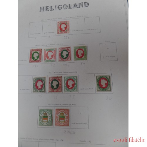 Colección Collection Heligoland 1867 - 1876 1106€ MH