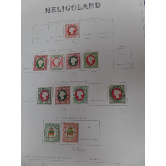 Colección Collection Heligoland 1867 - 1876 1106€ MH Colección Collection Heligoland 1867 - 1876 1106€ MH