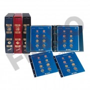 Filabo Album Monedas EURO IMITACION  piel azul con cajetín
