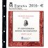 2016 Filabo Hoja Álbum Cartera EUROSET España Miguel de Cervantes FNMT