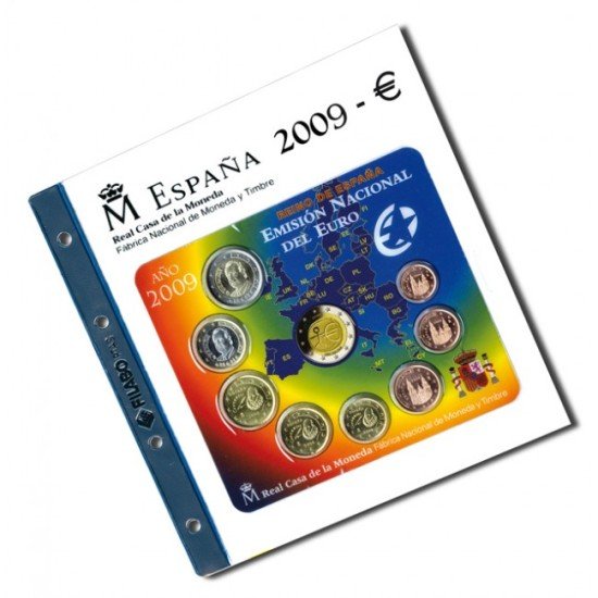 Filabo Hoja FNMT Álbum Carterita España Euro 2009 Filabo Hoja FNMT Álbum Carterita España Euro 2009