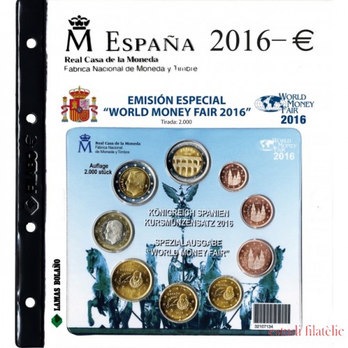 2016 Filabo Hoja Álbum Cartera EUROSET España Berlín WMF FNMT 2016 Filabo Hoja Álbum Cartera EUROSET España Berlín WMF FNMT
