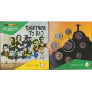 Monedas Euros Bélgica Cartera 2016 Olimpiada de Rio Brasil 