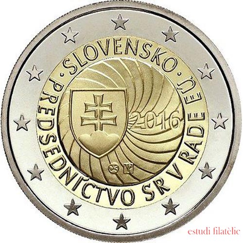 Eslovaquia 2016 2 € euros conmemorativos  Presidencia europea 