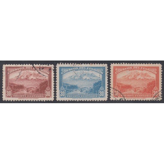 Ecuador 405/06A 1942 1944 Chimborazo Usados Ecuador 405/06A 1942 1944 Chimborazo Usados