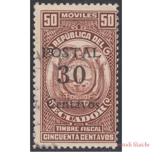 Ecuador 409a 1943 Fiscal Usado