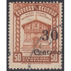 Ecuador 424a 1944 Varieda Variety Sobrecarga desplazada Serie corriente Usado Ecuador 424a 1944 Varieda Variety Sobrecarga desplazada Serie corriente Usado