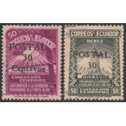 Ecuador 429/30 1944 Nueva York New York 1939 Usados