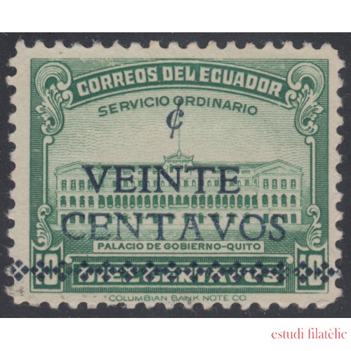 Ecuador 442 1945 Palacio gobierno Quito MH