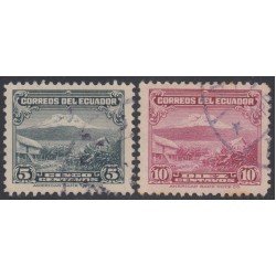 Ecuador 452/53 1946 Chimborazo Usados Ecuador 452/53 1946 Chimborazo Usados