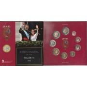 España Spain 2015 Cartera Oficial Euros € + moneda 2€ con. Altamira  FNMT