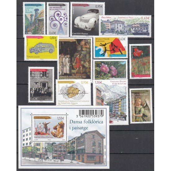 Andorra Francesa Año Completo Year Complete 2013 MNH Andorra Francesa Año Completo Year Complete 2013 MNH
