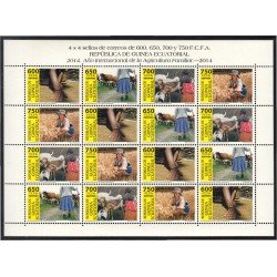 Guinea Ecuatorial 490/93 2014 Minihojita Agricultura familiar Fauna MNH Guinea Ecuatorial 490/93 2014 Minihojita Agricultura familiar Fauna MNH