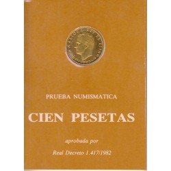 España Spain Cartera Oficial 1982 Moneda 100 pesetas Juan Carlos I España Spain Cartera Oficial 1982 Moneda 100 pesetas Juan Carlos I
