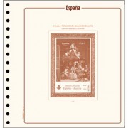 Hojas sellos España Cultural Filober Pruebas Lujo 1991 montadas