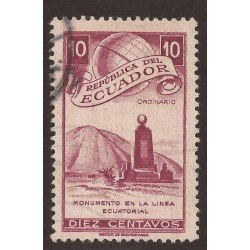 Ecuador 514 1949 Monumento en la línea Ecuatorial Usado Ecuador 514 1949 Monumento en la línea Ecuatorial Usado