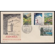 Andorra Española 73/76 1972 Paisajes SPD Sobre Primer día
