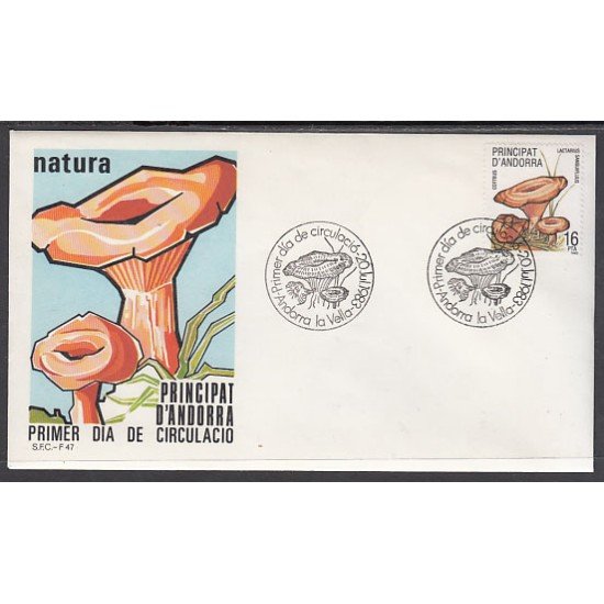 Andorra Española 170 1983 Naturaleza SPD Sobre Primer día Andorra Española 170 1983 Naturaleza SPD Sobre Primer día