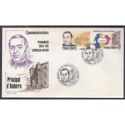 Andorra Española 171/72 1983 Conmemoraciones SPD Sobre Primer día Andorra Española 171/72 1983 Conmemoraciones SPD Sobre Primer día